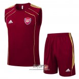 Chandal del Roma 2025-2026 Sin Mangas Rojo