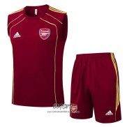Chandal del Roma 2025-2026 Sin Mangas Rojo
