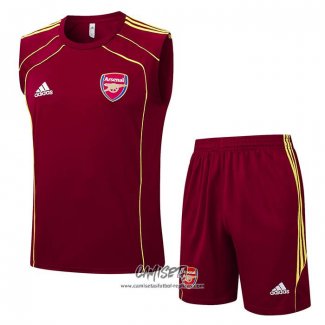 Chandal del Roma 2025-2026 Sin Mangas Rojo