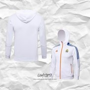 Chaqueta con Capucha del Real Madrid 2021-2022 Blanco