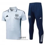 Conjunto Polo del Arsenal 2025-2026 Gris