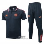 Conjunto Polo del Bayern Munich 2025-2026 Gris Naranja