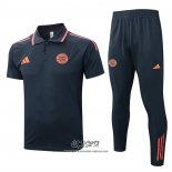 Conjunto Polo del Bayern Munich 2025-2026 Gris Naranja