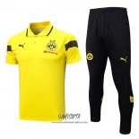 Conjunto Polo del Borussia Dortmund 2023-2024 Amarillo