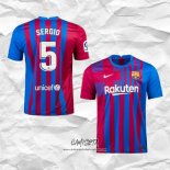 Primera Camiseta Barcelona Jugador Sergio 2021-2022