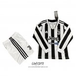 Primera Camiseta Juventus 2021-2022 Nino Manga Larga