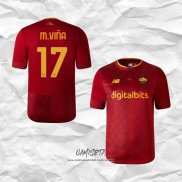 Primera Camiseta Roma Jugador M.Vina 2022-2023