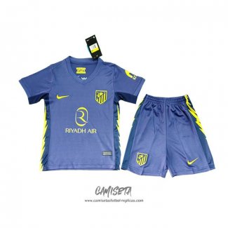 Segunda Camiseta Atletico Madrid 2025-2026 Nino