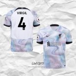 Segunda Camiseta Liverpool Jugador Virgil 2022-2023