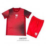 Segunda Camiseta Polonia 2024 Nino