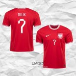 Segunda Camiseta Polonia Jugador Milik 2022