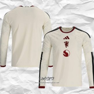 Tercera Camiseta Manchester United 2026-2027 Manga Larga