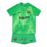 Camiseta Barcelona Portero 2021-2022 Nino Verde