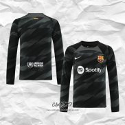 Camiseta Barcelona Portero 2023-2024 Manga Larga Negro