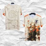 Camiseta Japon Samurai 2025-2026 Blanco Naranja Tailandia