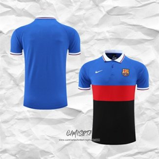 Camiseta Polo del Barcelona 2022-2023 Azul Rojo Negro