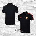 Camiseta Polo del Manchester United 2025-2026 Negro