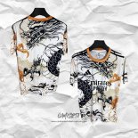 Camiseta Real Madrid Dragon 2025-2026 Blanco Negro Tailandia