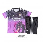 Camiseta Real Madrid Dragon 2025-2026 Nino Purpura