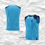 Camiseta de Entrenamiento Atletico Madrid 2022-2023 Sin Mangas Azul