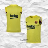 Camiseta de Entrenamiento Barcelona 2021-2022 Sin Mangas Verde