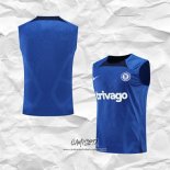 Camiseta de Entrenamiento Chelsea 2022 Sin Mangas Azul