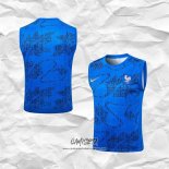Camiseta de Entrenamiento Francia 2025-2026 Sin Mangas Azul