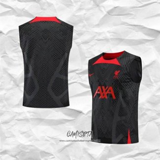 Camiseta de Entrenamiento Liverpool 2022-2023 Sin Mangas Negro