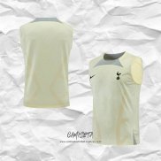 Camiseta de Entrenamiento Tottenham Hotspur 2022-2023 Sin Mangas Amarillo
