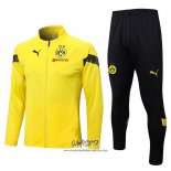 Chandal de Chaqueta del Borussia Dortmund 2022-2023 Amarillo y Negro