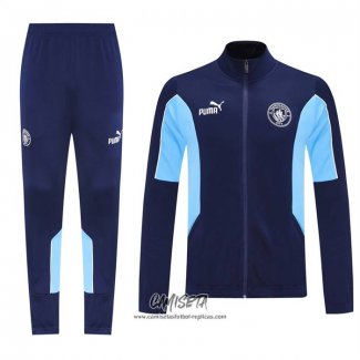 Chandal de Chaqueta del Manchester City 2025-2026 Nino Azul