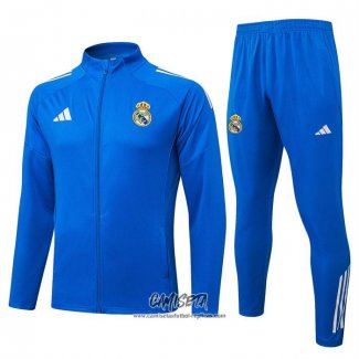 Chandal de Chaqueta del Real Madrid 2025-2026 Nino Azul Claro