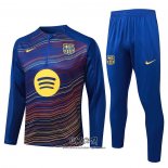 Chandal de Sudadera del Barcelona 2025-2026 Nino Amarillo Azul