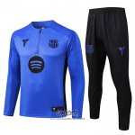 Chandal de Sudadera del Barcelona 2025-2026 Nino Azul Purpura