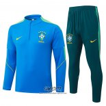 Chandal de Sudadera del Brasil 2026-2027 Nino Azul