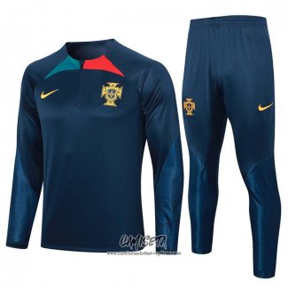 Chandal de Sudadera del Portugal 2023-2024 Azul