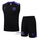 Chandal del Barcelona 2025-2026 Sin Mangas Negro Purpura