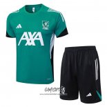Chandal del Liverpool 2025-2026 Manga Corta Verde - Pantalon Corto