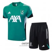 Chandal del Liverpool 2025-2026 Manga Corta Verde - Pantalon Corto