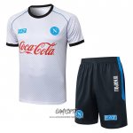 Chandal del Napoli 2025-2026 Manga Corta Blanco - Pantalon Corto