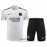 Chandal del Paris Saint-Germain 2023-2024 Manga Corta Blanco - Pantalon Corto