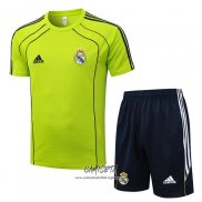 Chandal del Real Madrid 2025-2026 Manga Corta Verde - Pantalon Corto