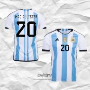 Primera Camiseta Argentina Jugador Mac Allister 2022