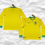 Primera Camiseta Brasil 2022 Manga Larga
