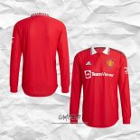 Primera Camiseta Manchester United Authentic 2022-2023 Manga Larga