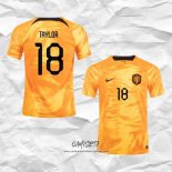 Primera Camiseta Paises Bajos Jugador Taylor 2022
