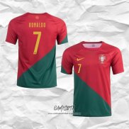 Primera Camiseta Portugal Jugador Ronaldo 2022
