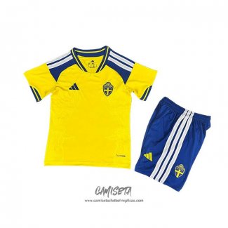 Primera Camiseta Suecia 2026 Nino