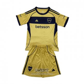 Segunda Camiseta Boca Juniors 2025 Nino