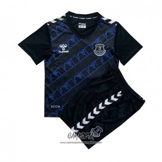 Segunda Camiseta Everton Portero 2023-2024 Nino